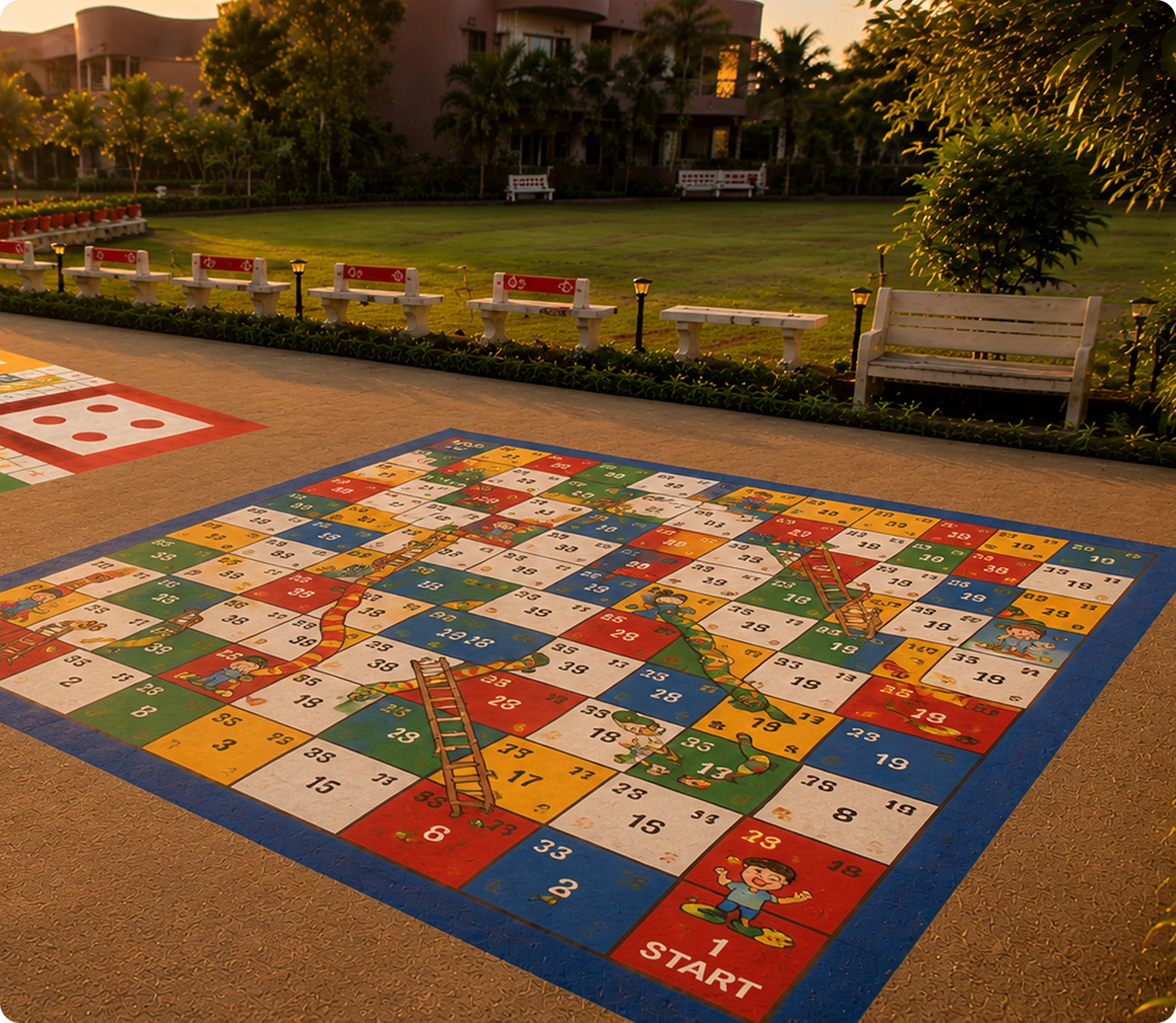 Outdoor Snake & Ladder